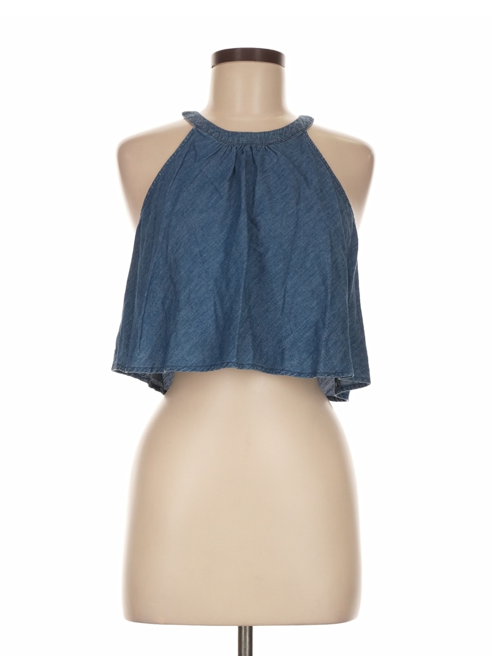 Sugarlips Denim Halter Crop Top